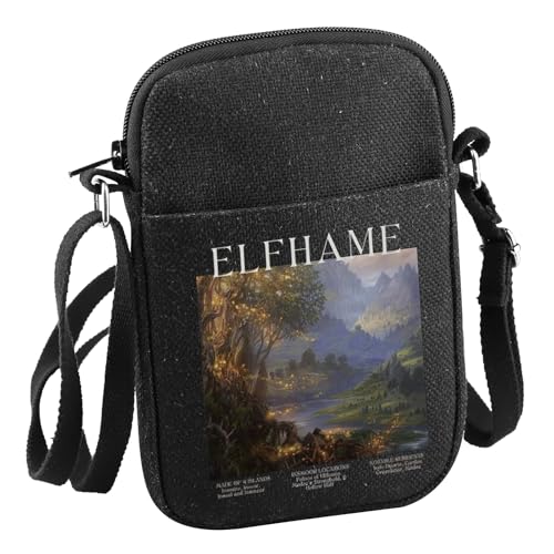 JNIAP Romantasy Gift The Cruel Prince Booktok Crossbody Bag Bookish Library Merch (Elfh-ame CB)