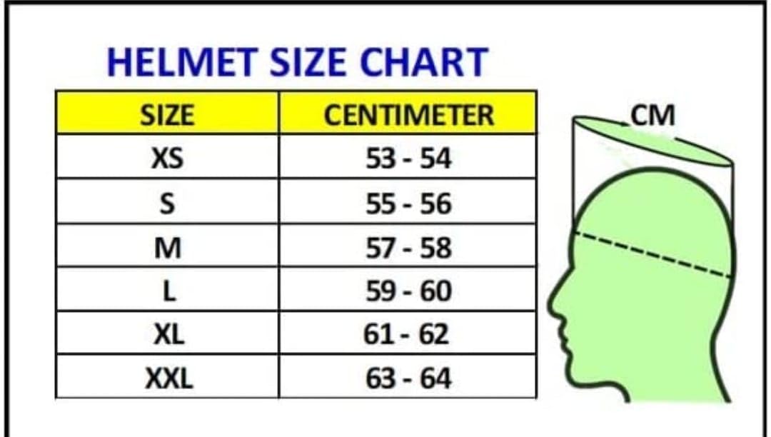 Bike Helmet Sizing Helmet Size Chart Follow These Easy
