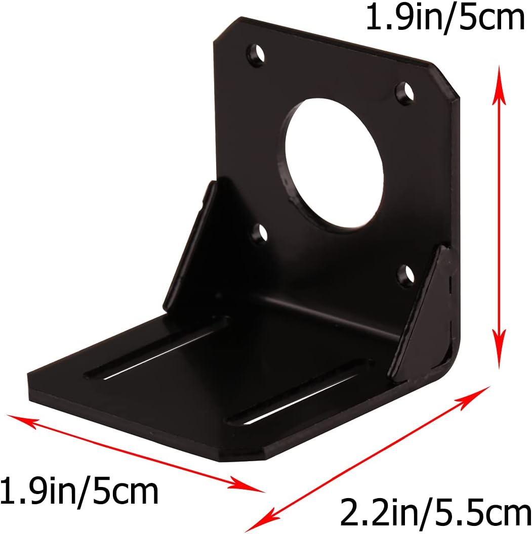 Stepper Motor Mounting Bracket, 6pcs Steel Motor Mounting Nema17 Bracket, with Mounting Screws - - 