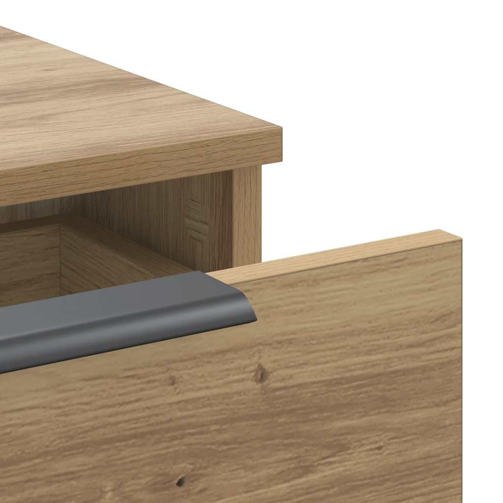 vidaXL Armadietto a Muro Rovere Artigianale 68x30x20 cm in Truciolato, Mobile pensile, mobiletto a Muro, armadietto a Parete, Mobile a Muro