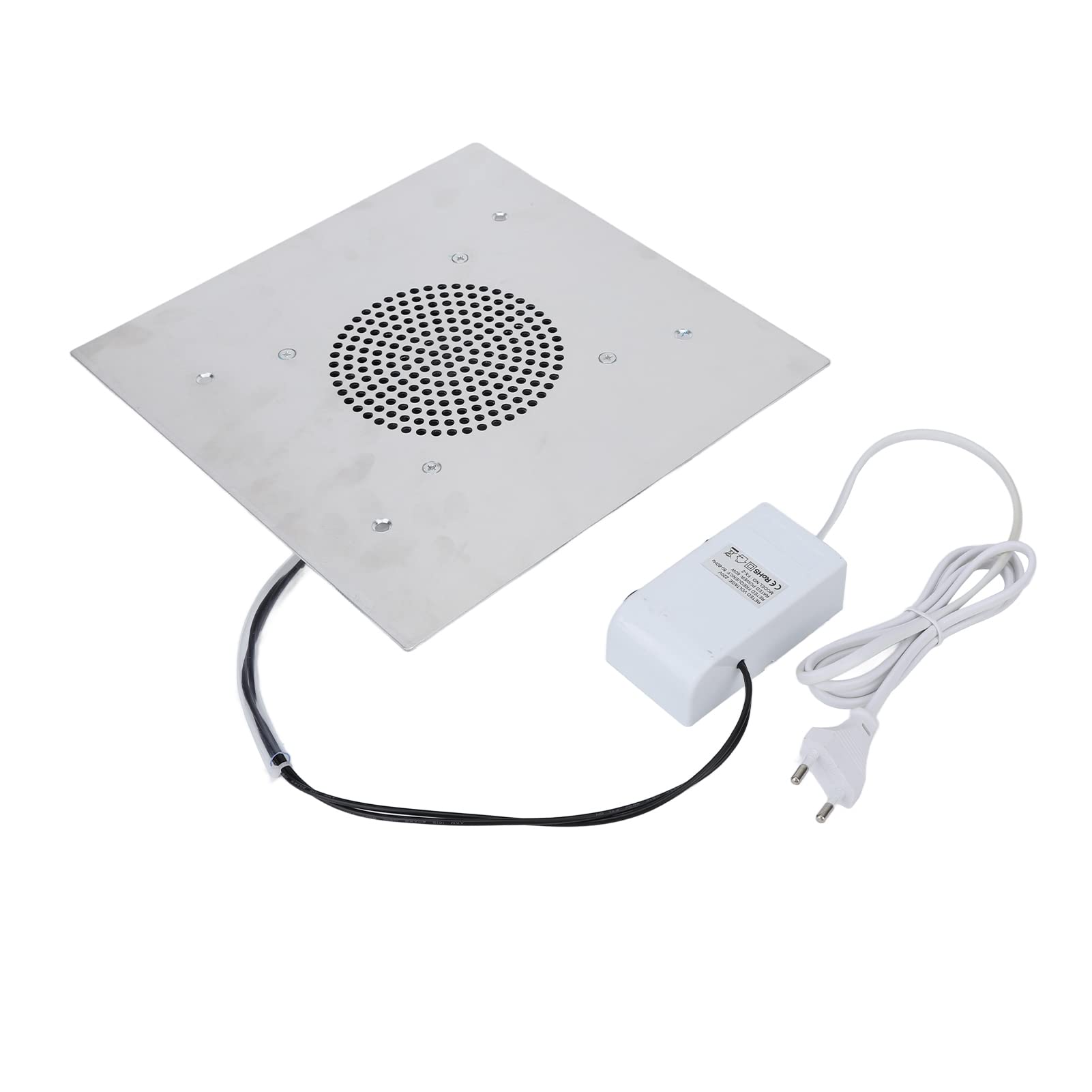 Aspirador de Polvo de uñas, Aspirador de Polvo de uñas Profesional de 60W, Extractor de Polvo de uñas con Almohadilla de Filtro Reutilizable, Aspirador de uñas con Ventilador