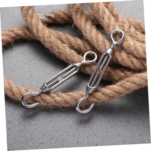 5 piezas de tensores de acero inoxidable para cables, uso pesado para instalación de sombra, cercas y carpas miniatura 6
