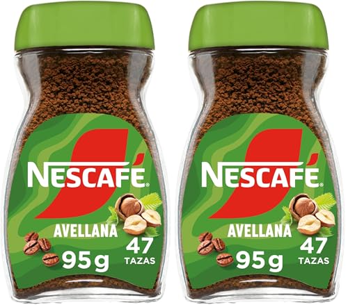 NESCAFE CLASSIC café soluble sabor Avellana 95g (Paquete de 2)