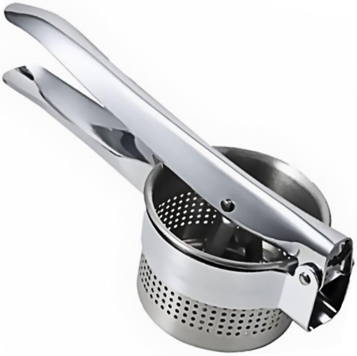 Stainless Steel Potato Ricer Manual Masher Kitchen Tool Easy to Clean Practical Handheld Vegetable Press for Mashed Potatoes Fruits and Beans