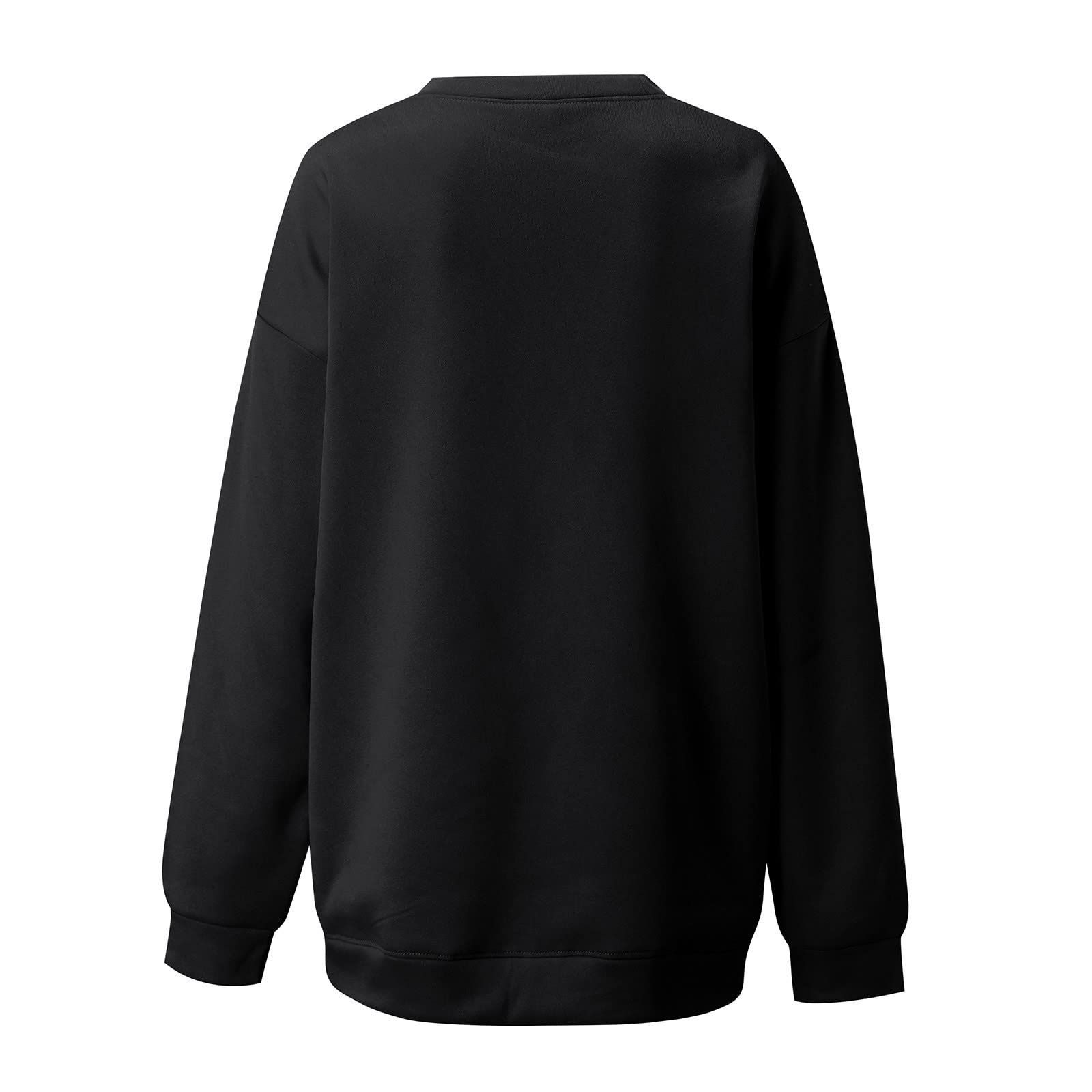 Damska bluza z grafiką ślicznych krasnali 2022 jesień oversize bluza z okrągłym dekoltem na co dzień chłopak sweter z długim rękawem UK promocja wyprzedaż wyprzedaż