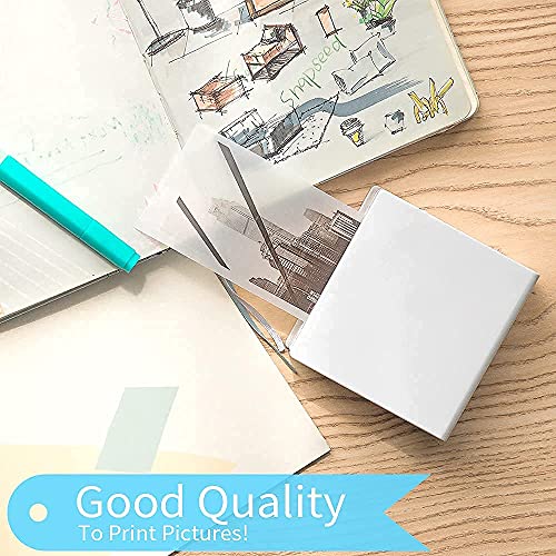 M02 Sticker Printer - Inkless Bluetooth Pocket Printer, 2" Mini Photo Printer With 3 Rolls White Thermal Sticker Paper，Hd Sticker Maker Machine Printer For Diy, Fun, To Do List #TOP6