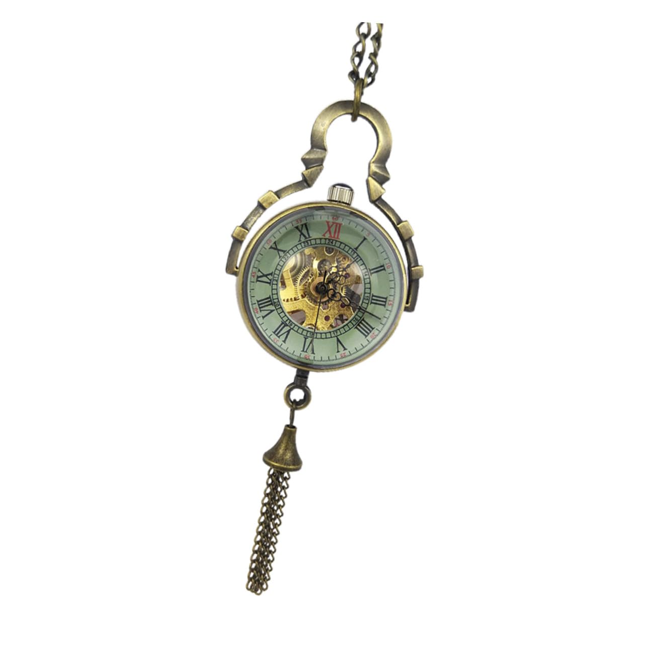 Reloj De Bolsillo Colgante Hueco Esférico Vintage De Aleación Mecánico para Mujer Accesorio De Moda Obsequio Especial
