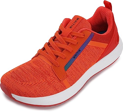 WHITIN Men's Wide Road Running Shoes 11-11.5 Zero Drop Sole Orange