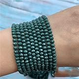 2 cuentas de cristal de 3 mm/3 x 4 mm/4 x 6 mm, separadores de cristal facetado, cuentas sueltas para hacer joyas, color verde caribeño, 3 x 4 mm, 125 unidades