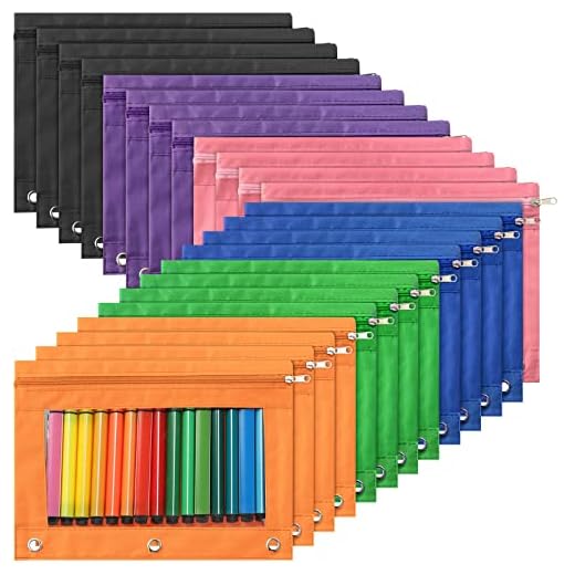 How to store ring in carry on luggage Marspark 48 PCS Zipper Pencil Pouches Set