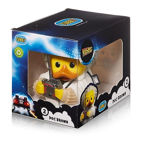 TUBBZ Boxed Edition Doc Brown Collectible Vinyl Rubber Duck Figure - Official Back To The Future Merchandise - TV, Movies & Video Games - Image 2