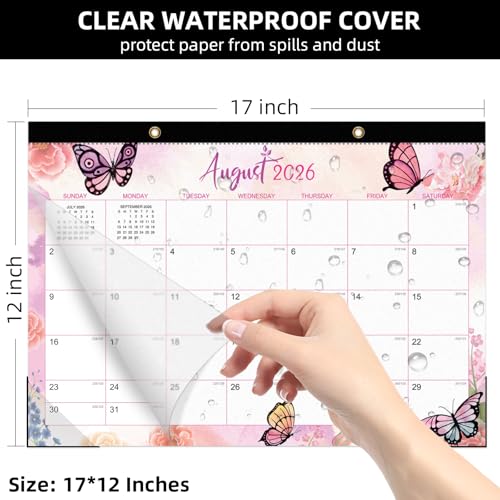 Image of Tcamp Desk Calendar 2026-2027, Large Desktop /Wall Monthly Calendar