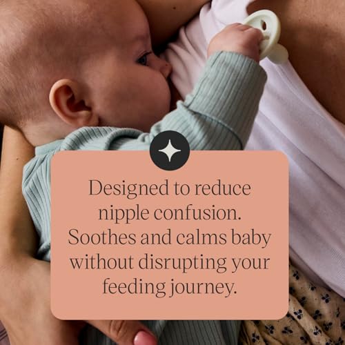 Image of Tommee Tippee Breast-Like Pacifier, Lightweight, One-piece Silicone Design, Symmetrical Nipple, 0-6m, 4 Pack