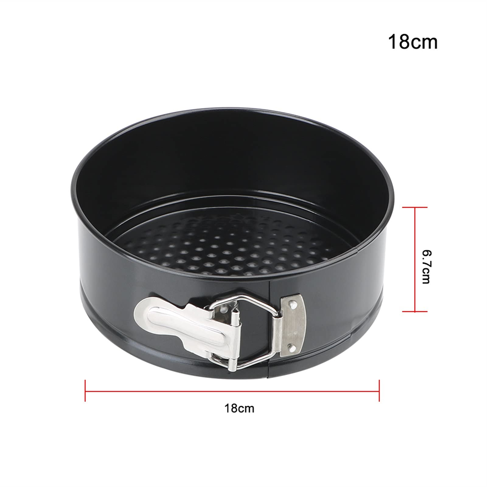 Zdejmowane dno Nieprzywierająca metalowa forma do pieczenia Okrągła blacha do pieczenia Ciasta ze stali węglowej Zestaw arkuszy do pieczenia (kolor: 20 cm) (18 cm)