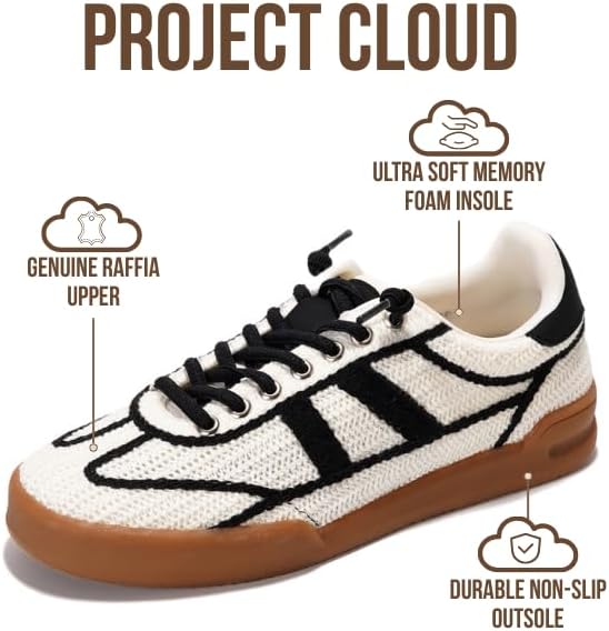 Project Cloud Genuine Leather Casual Sneakers for Women - Memory Foam Insoles Lace-Up Womens Shoes & Lightweight Women's Fashion Sneakers - Slip On Shoes for Women Footwear (Verdy) - Image 3