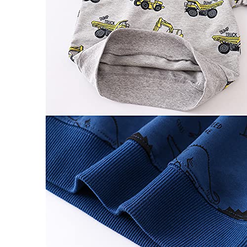 Image of Toddler Boys Crewneck Sweatshirt, Cotton Long-Sleeve Pullover Cartoon Print