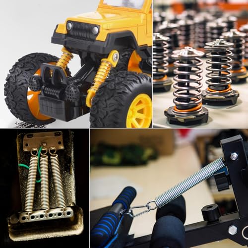 YIXISI 200 Stücke 20 Größen Sortiment Federset, Zugfedern, Kleinen Druck- und Verlängerungsfedern Set Box, für Werkzeuge und Geräte, Handwerkzeuge, Automotive, Ersatzteile, DIY