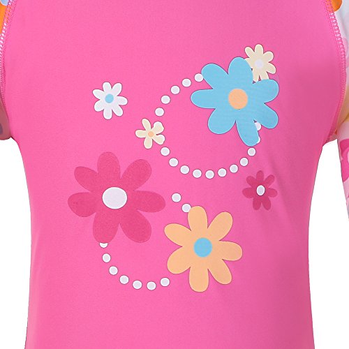 TFJH E Girls Long Sleeve Swimsuit Two Piece Swimwear 3-12 Years UPF 50+ Sunsuits4