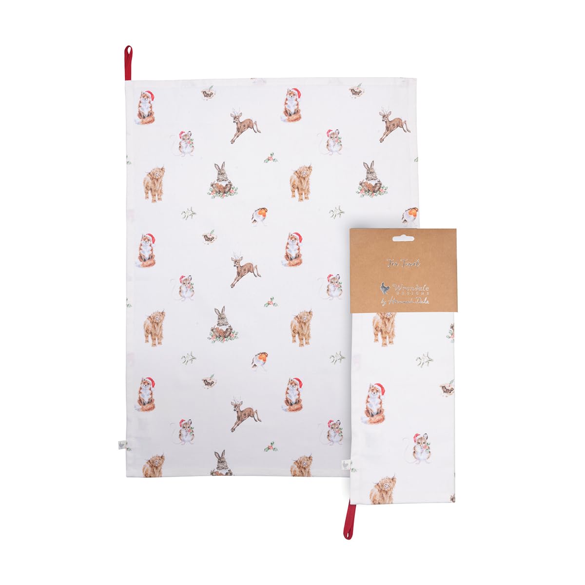 Wrendale Designs - Winter Woodland' Woodland Animal Tea Towel