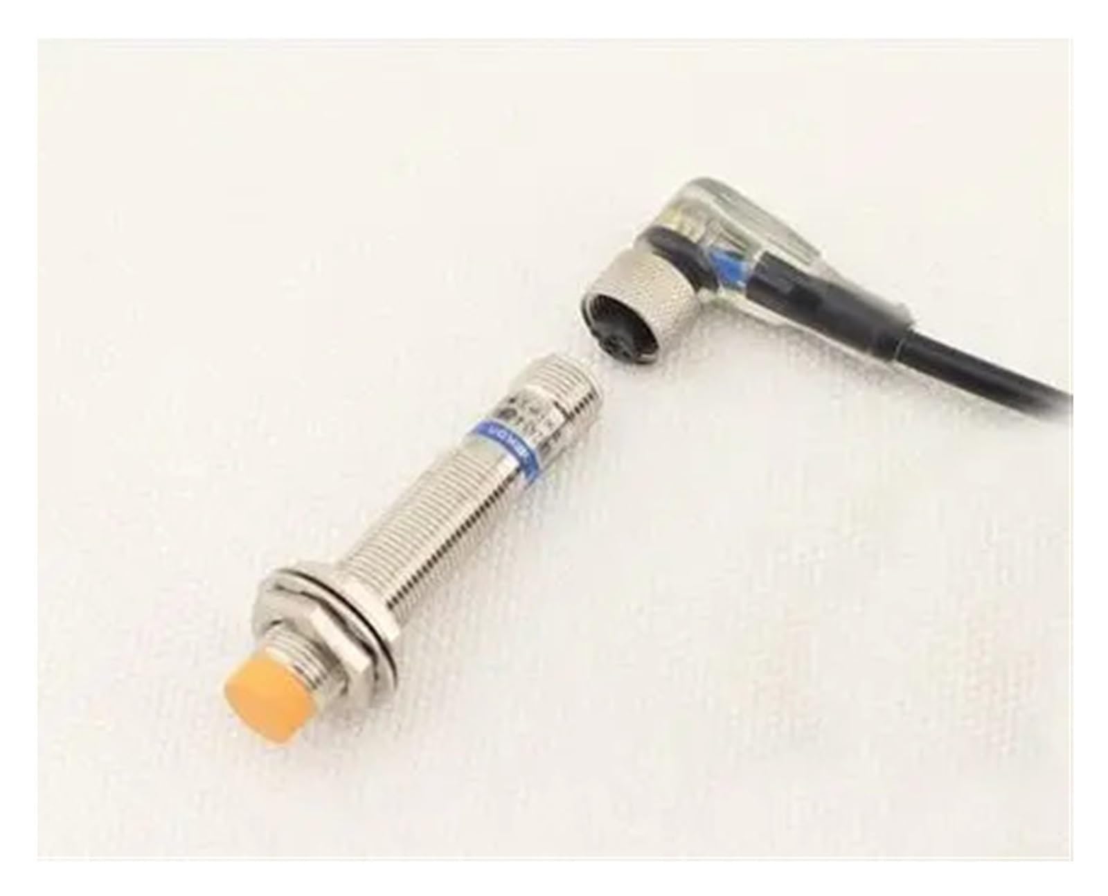 Czujnik zbliżeniowy M12 PNP NO+NC, przełącznik zbliżeniowy DC, 4-żyłowy kabel 5 m, wtyczka kątowa z wyświetlaczem LED (bez spłukiwania 4 mm, PNP NC)