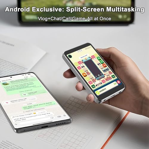 Image of Selfie Monitor Screen for iPhone /Android Built-in Speaker (Grey)