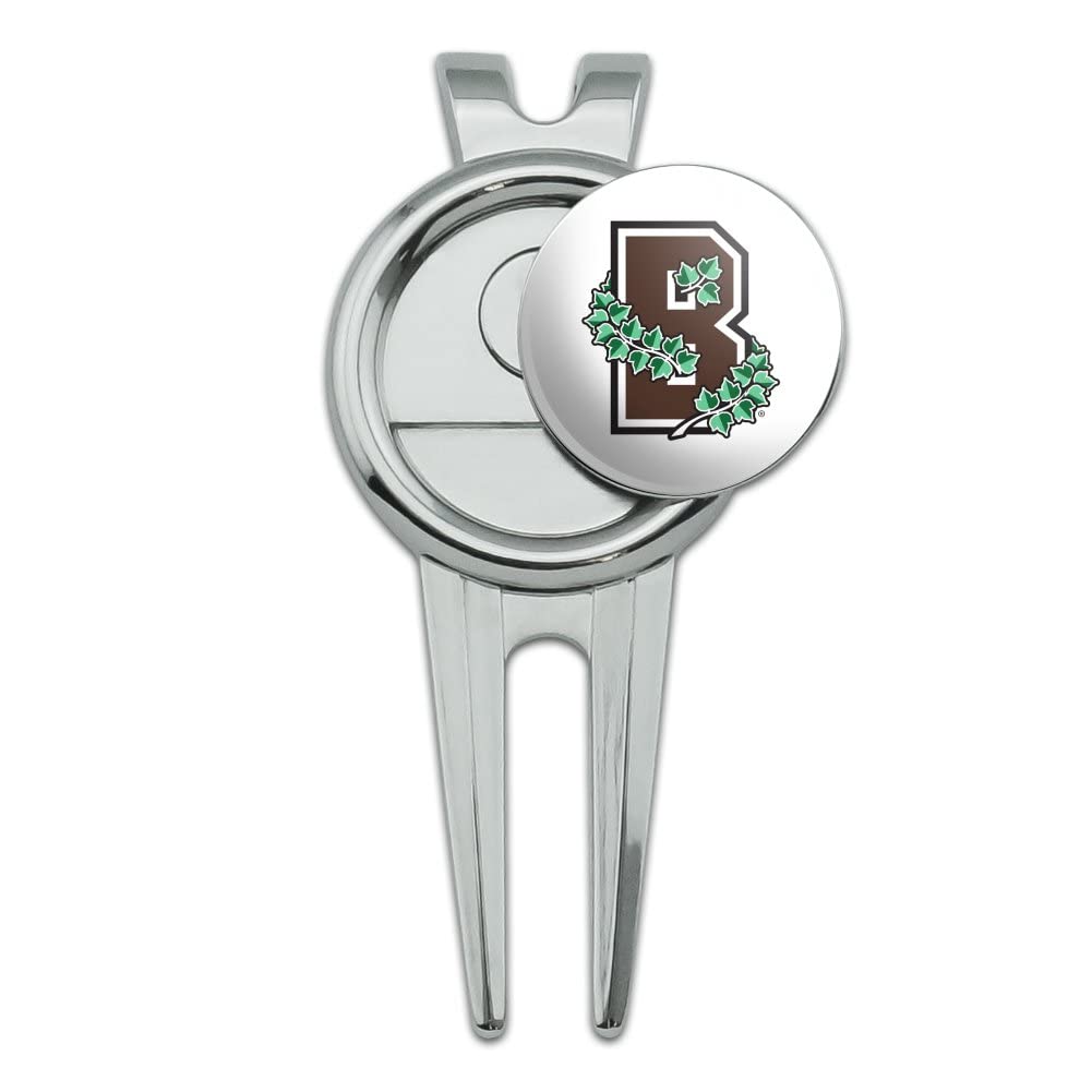 GRAPHICS & MORE Brown University Secondary Logo Golf Divot Repair Tool and Ball Marker