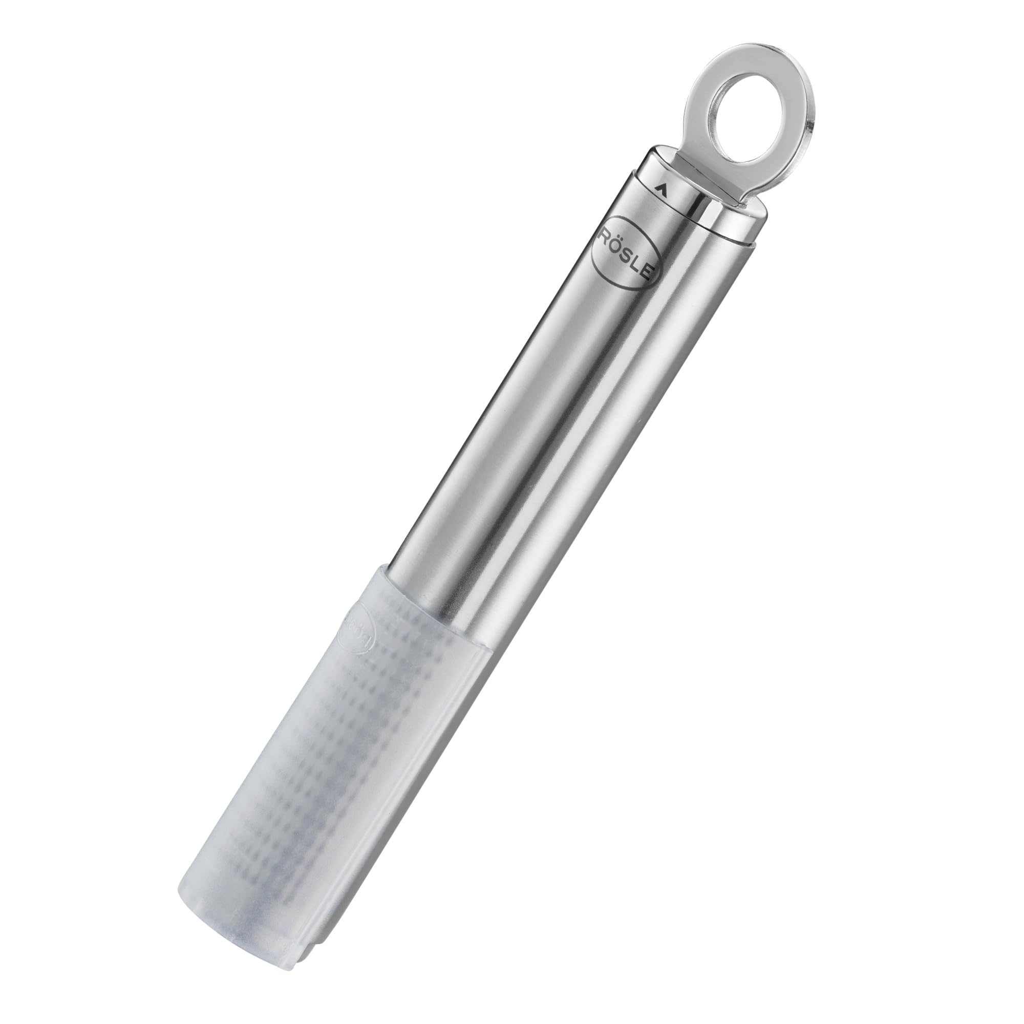RÖSLE Rallador de nuez moscada acero inoxidable 18/10 apto para lavavajillas con compartimento de almacenamiento ideal para nuez moscada o jengibre fresco
