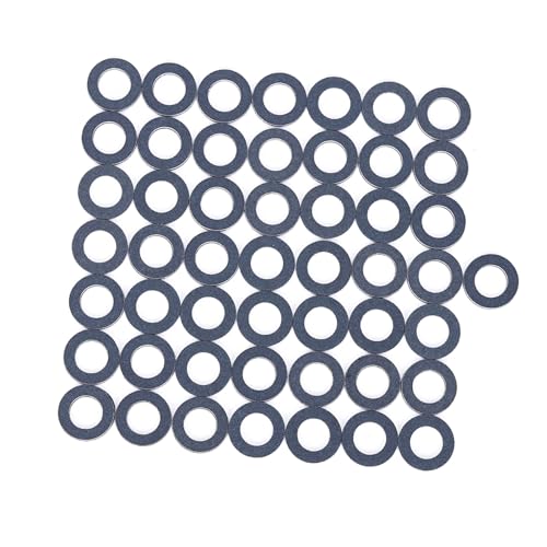 OVAQUIXI Junta de Tapón de Drenaje de Aceite de 50 Piezas, Arandela de Tapón de Drenaje de Aceite de Aluminio, Apta para Modelos