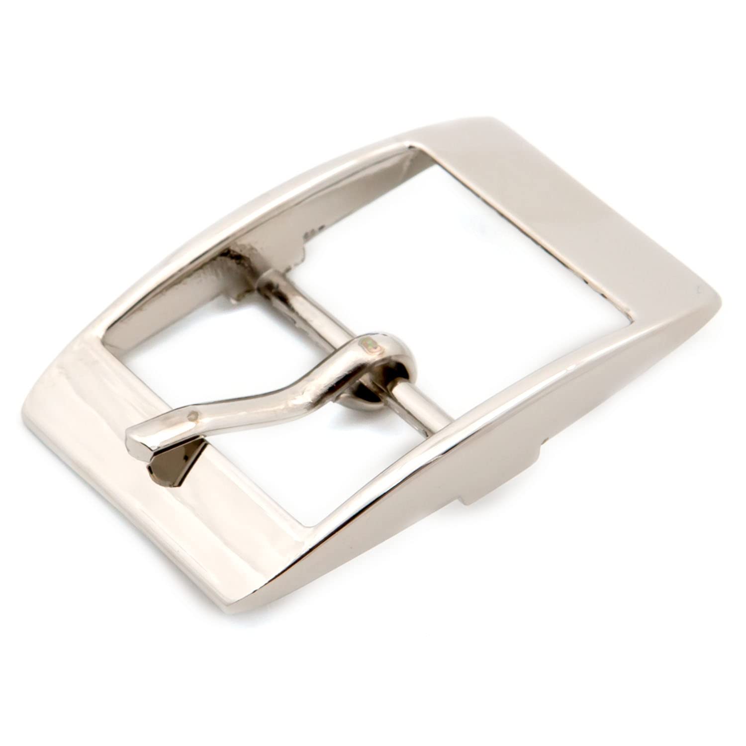 Loosco single prong buckle, 6PCS Strap Buckles Tri-Glide Slide Buckles for Shoes Purse Making Accessories (Silver)