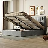 【Structure robuste et durable en acier et bois】La structure interne est composée de métal haute résistance et de lattes en MDF épais, offrant une densité structurelle bien supérieure à celle des cadres de lit en bois traditionnels. Les lattes sont uniformément réparties et assurent un soutien optimal. Le pied de lit présente un design arrondi et incurvé qui stabilise le matelas et l'empêche de glisser, tout en prévenant les chocs et les blessures lors de vos déplacements quotidiens.