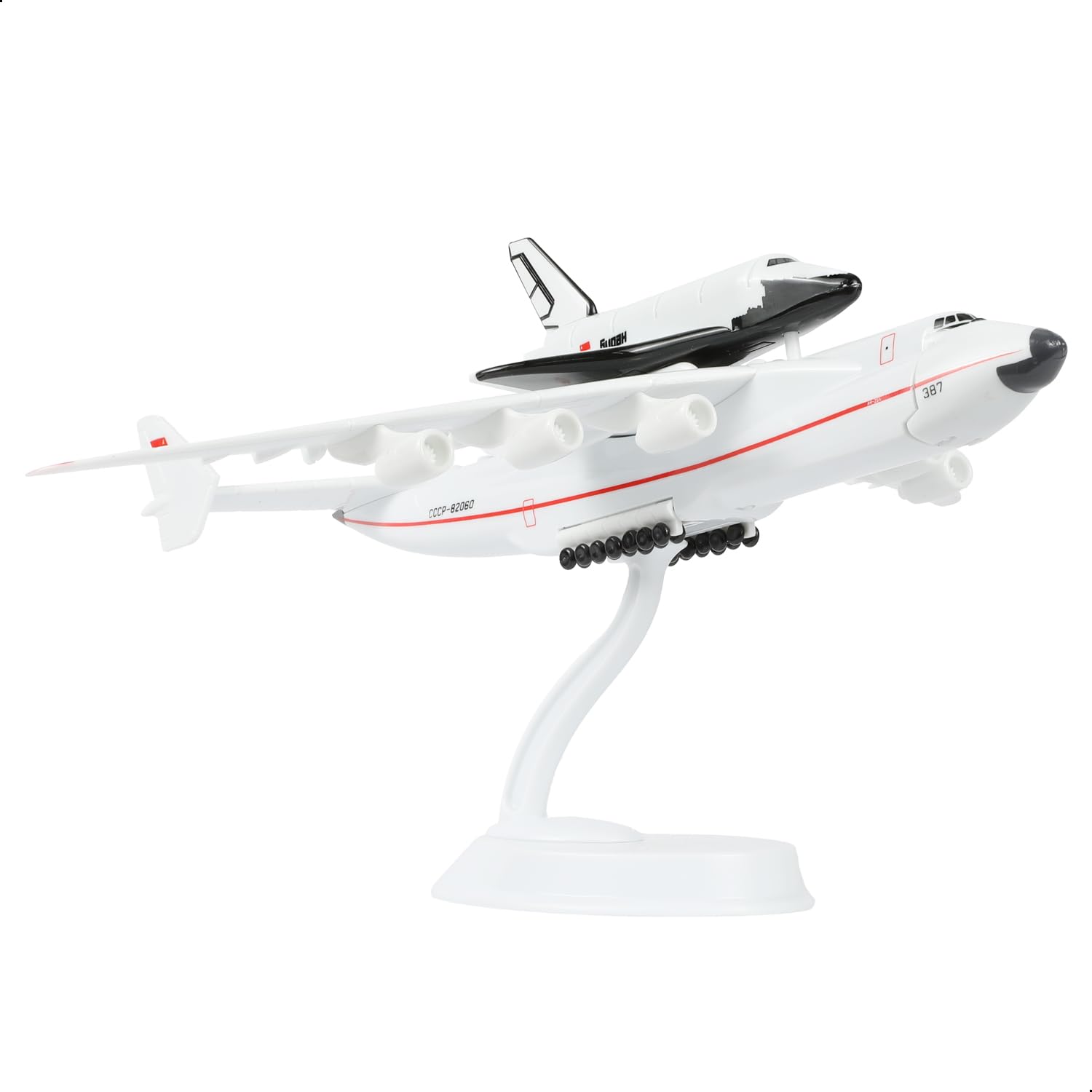 QIYUMOKE 1/400 AN-225 Airplane & Buran Resin Model with Openable Nose Door