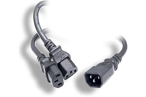 Monoprice 13 Amp, 1625 Watt Power Cord Splitter