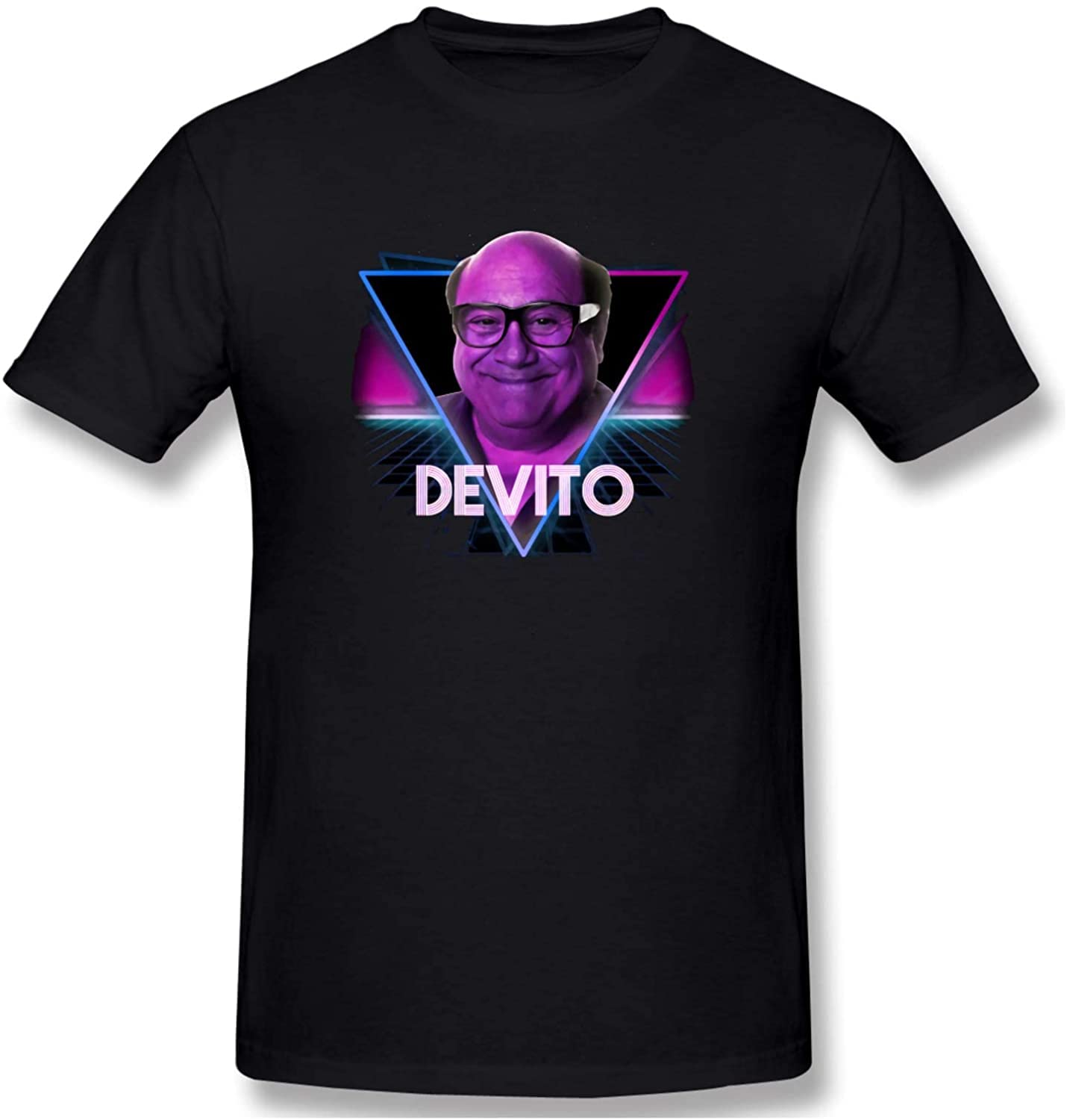 Oiu967t16vxj Men's Color 2 Danny Devito Yellow Light Retro Classic Basic Super Soft Cotton T-Shirt Summer (Medium)
