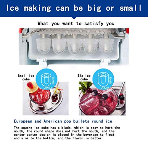 Fabricadora de hielo acero inoxidable 220V miniatura 4