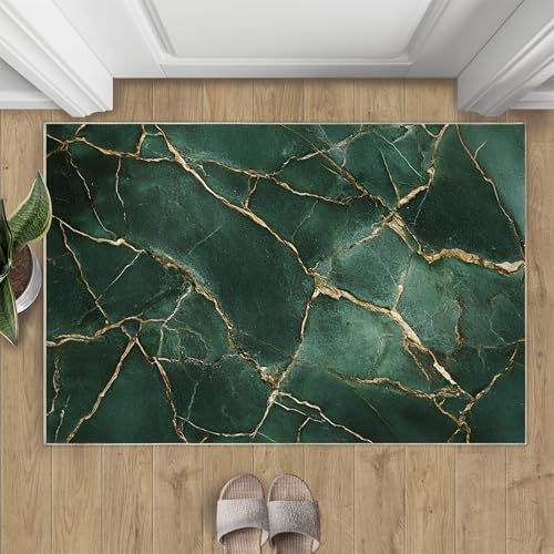 Tapis de salon marbre veiné tapis d'intérieur rectangulaire - 3