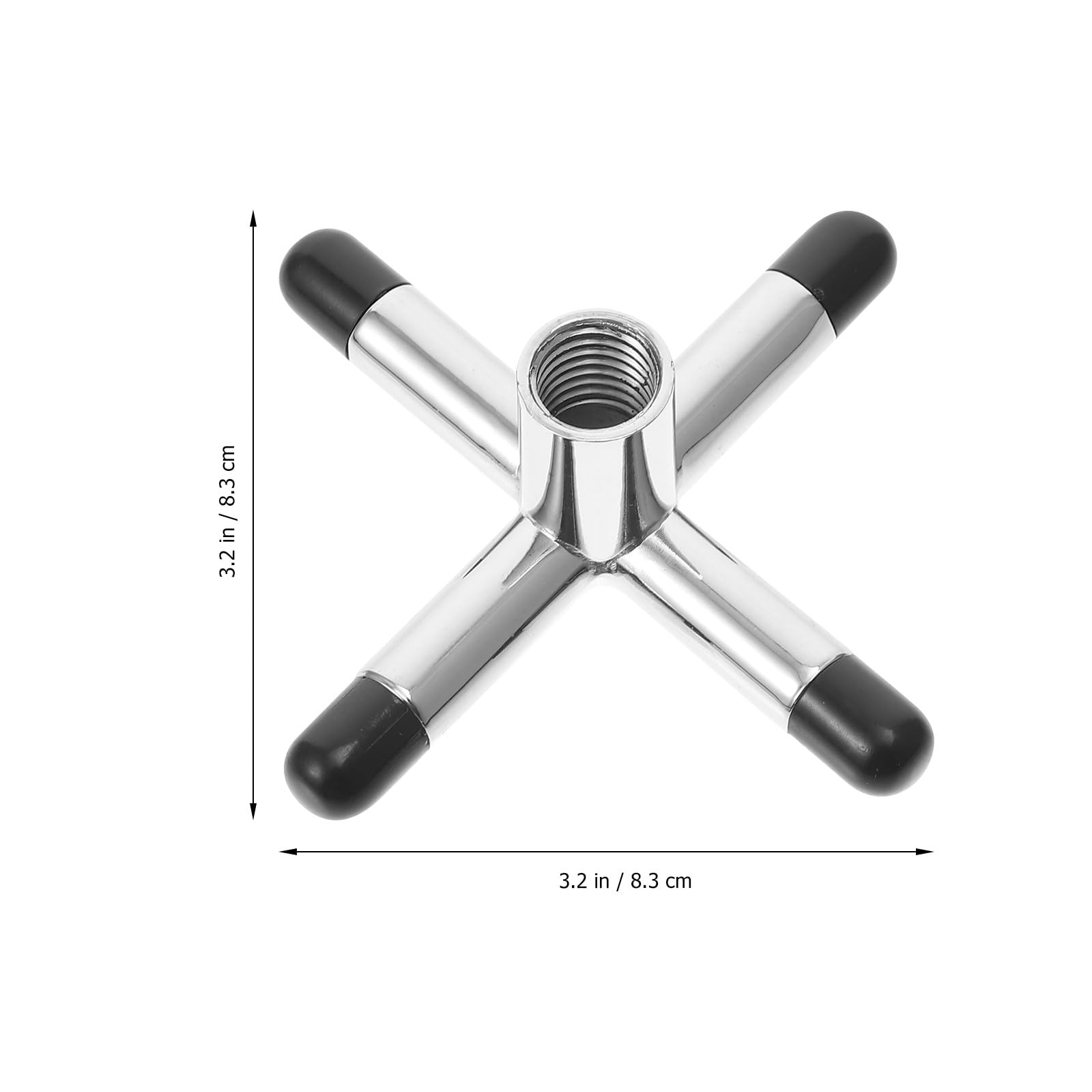 DOITOOL Puente de Taco de Billar de Metal Plata Diseño Cruzado