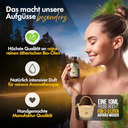 NORDHOLZ® Saunaaufguss [24x15ml] - Sauna Aufgussmittel [Geschenk Set] besonderer & natürlicher Sauna Duft für intensive & erholsame Momente (Bio-Discovery Box #1-#24) 3