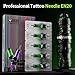 HAWINK Tattoo Gun Tattoo Kit with Power Supply LCD digital 3.7V Lithium Battery 1600mAh 2PCS Tattoo Battery 1Pcs 7 tattoo inks Stencil Transfer Cream Gel HW-TKP306KITA-10