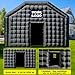 WARSUN Large Black Inflatable Nightclub 20x16.5x12Ft Inflatable Party Tent with Logo Area Inflatable Night Club Tent for Adults Wedding Birthday Raves Dance Floor Yard Party Business