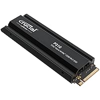 Crucial P310 PS5 SSD 2TB PCIe Gen4 NVMe M.2 con Dissipatore, fino a 7.100 MB/s