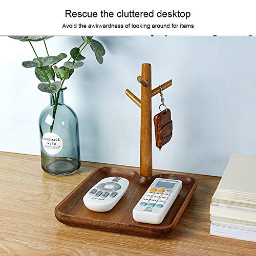 Hogar Estantes De Madera Maciza Clave Bastidores, Bastidores De Almacenamiento Porche, Plaza De La Nuez Ponga Un Teléfono Móvil/Reloj/Cartera
