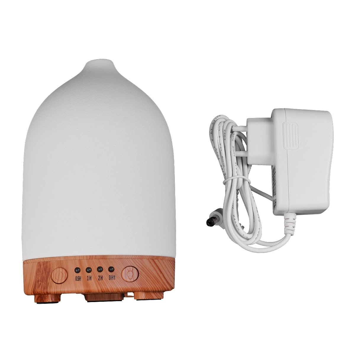 Sarini Diffusore di aromi in Ceramica, diffusore di Oli Essenziali Bianchi, diffusore di aromaterapia, diffusore di Oli profumati, Senza BPA, spegnimento Automatico, Spa per casa e Ufficio