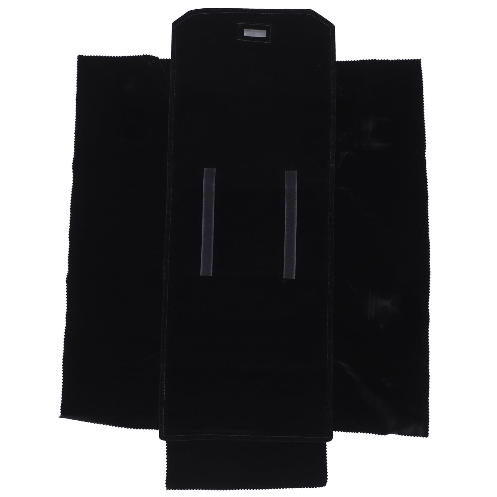 Alasum Rotolo Porta Orologi e Braccialetti in Flanella Nera, Compatto e Multifunzionale, Borsa da Viaggio per Conservazione e Organizzazione Elegante