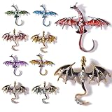 10Pcs Bulk Enamel Dragon Charms for Jewelry Making, Colorful Metal Charms Pendant for Bracelet Necklace and Crafting (Dragon MIxed Color)