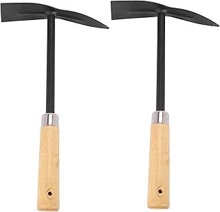 Zunedhys 2 x de madera de metal para jardín, color negro