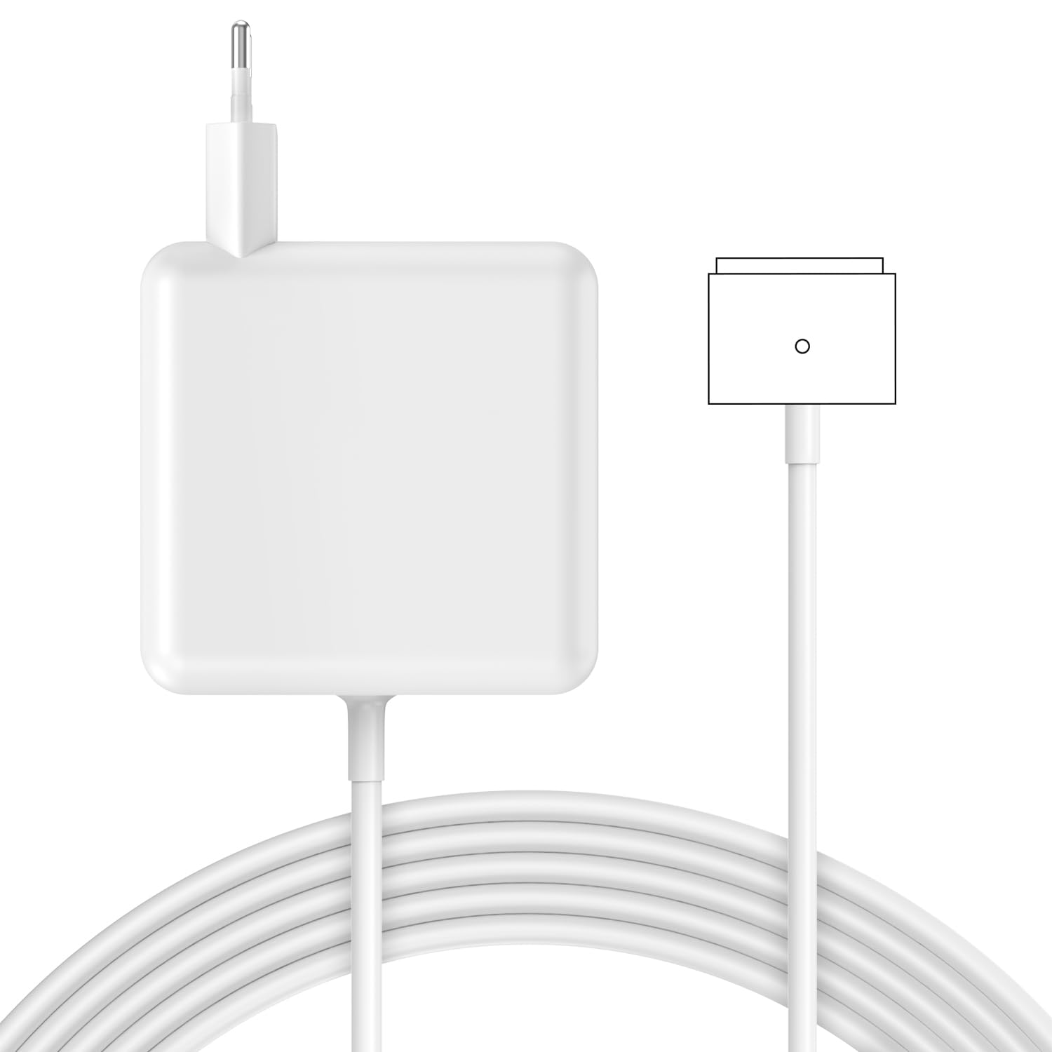 85W Mac Book Netzteil Magnetischer T-Tip (2. Generation) für MacBook Pro 15" Retina (Mitte 2012-2015) | Ladekabel kompatibel mit 13" Modellen A1398 A1424 A1502