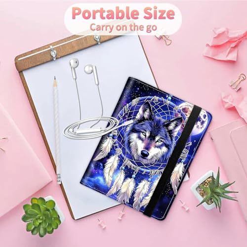 Image of Photo Album 4x6 120 Pockets Photos with Strong Elastic Band, Small Mini Albums Sheet Protector Folder for Photos, Album for Family Wedding Women Men Baby Vacation Gift, Purple wolf