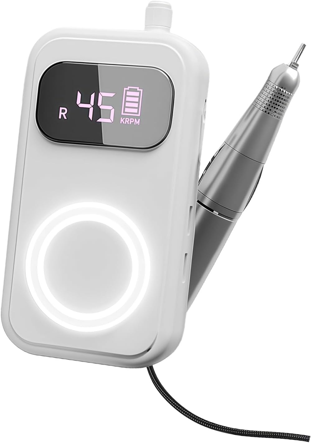 Defeat Complimentary Unguis Polisher with 45000RPM Motor Quiet Plan Breathing LED Light Ergonomic Grip for Precise Manicuring Control Manicurist