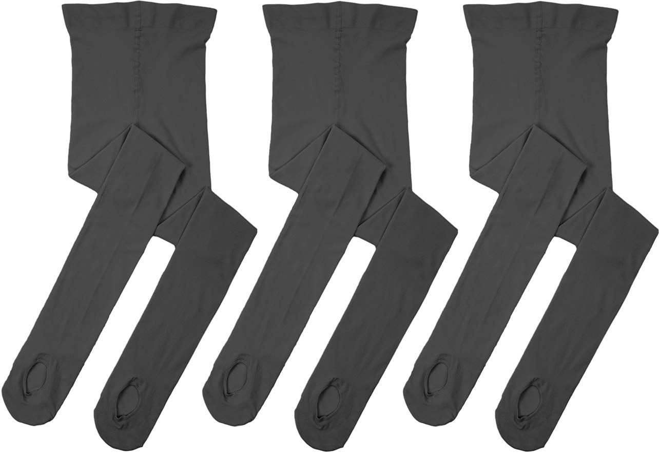 MdnMd Girls' Women's Ballet Tights Ultra Soft Convertible Dance Leggings Transition Tights for Toddler Kids Adult
