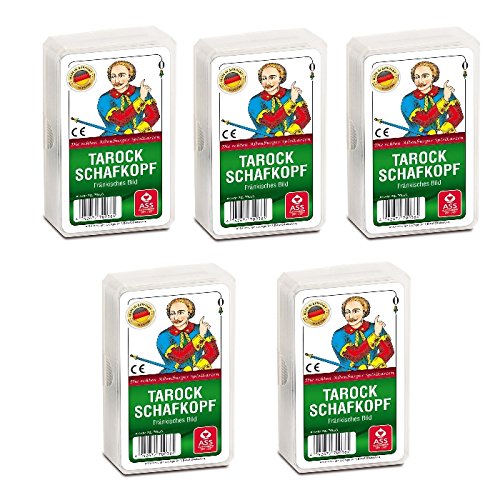 Preisvergleich Produktbild Ass Altenburger 22570038 fränkisches Bild Tarock Schafkopf Spielkarten, Bunt, 56 x 100 mm